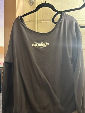 GARAGE - Worn 3x Venice Beach Los Angeles Graphic Sweatshirt - Black